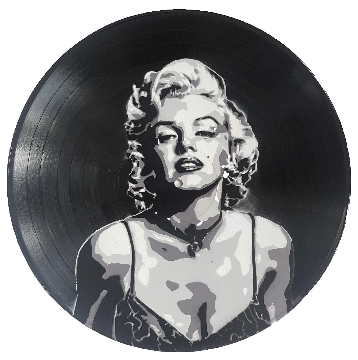 Marilyn Monroe Vinyl Record Art