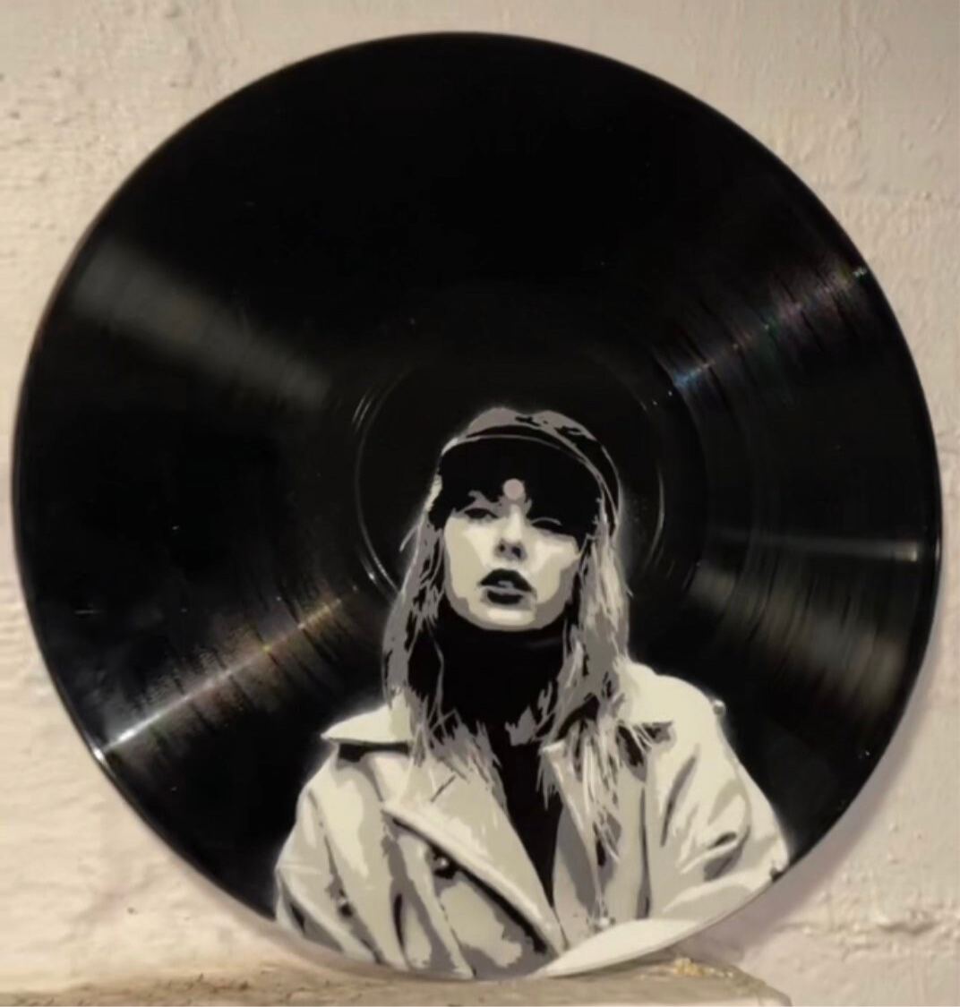Taylor Red Vinyl Record Art