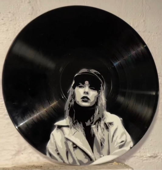 Taylor Red Vinyl Record Art
