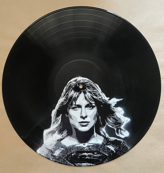Supergirl Vinyl Record Art