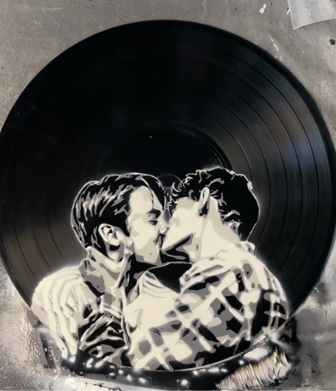 Nick and Charlie Vinyl Record Art